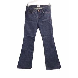 NEW CRIPPEN WOMENS SIZE 29 SARA MID RISE FLARED BLUE JEANS MSRP 250